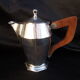 Coffee service, art tea in art deco silver metal