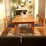 Set of 4 vintage Scandinavian chairs in oak year 60 Ref. Marcel.