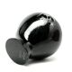 Minimalism vase, black lacquer, mother-of-pearl inlay, Japan, 1950s