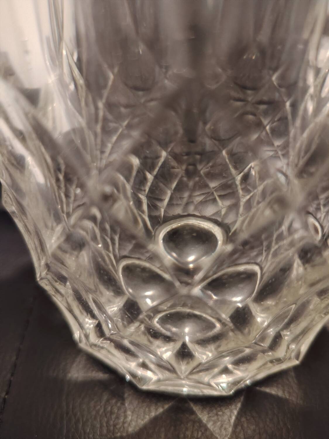 Large crystal vase