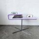 Transparent acrylic and chrome side table, 1970s design.