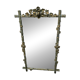 Large Wood and Patinated Stucco Mirror - Floral 1900s Period