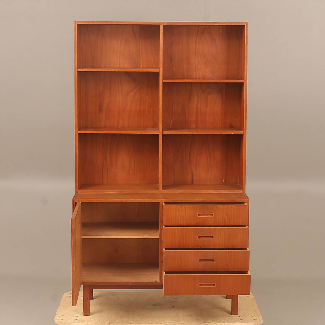 BOOKCASE CHEST Vintage in teak 1960 Sweden
