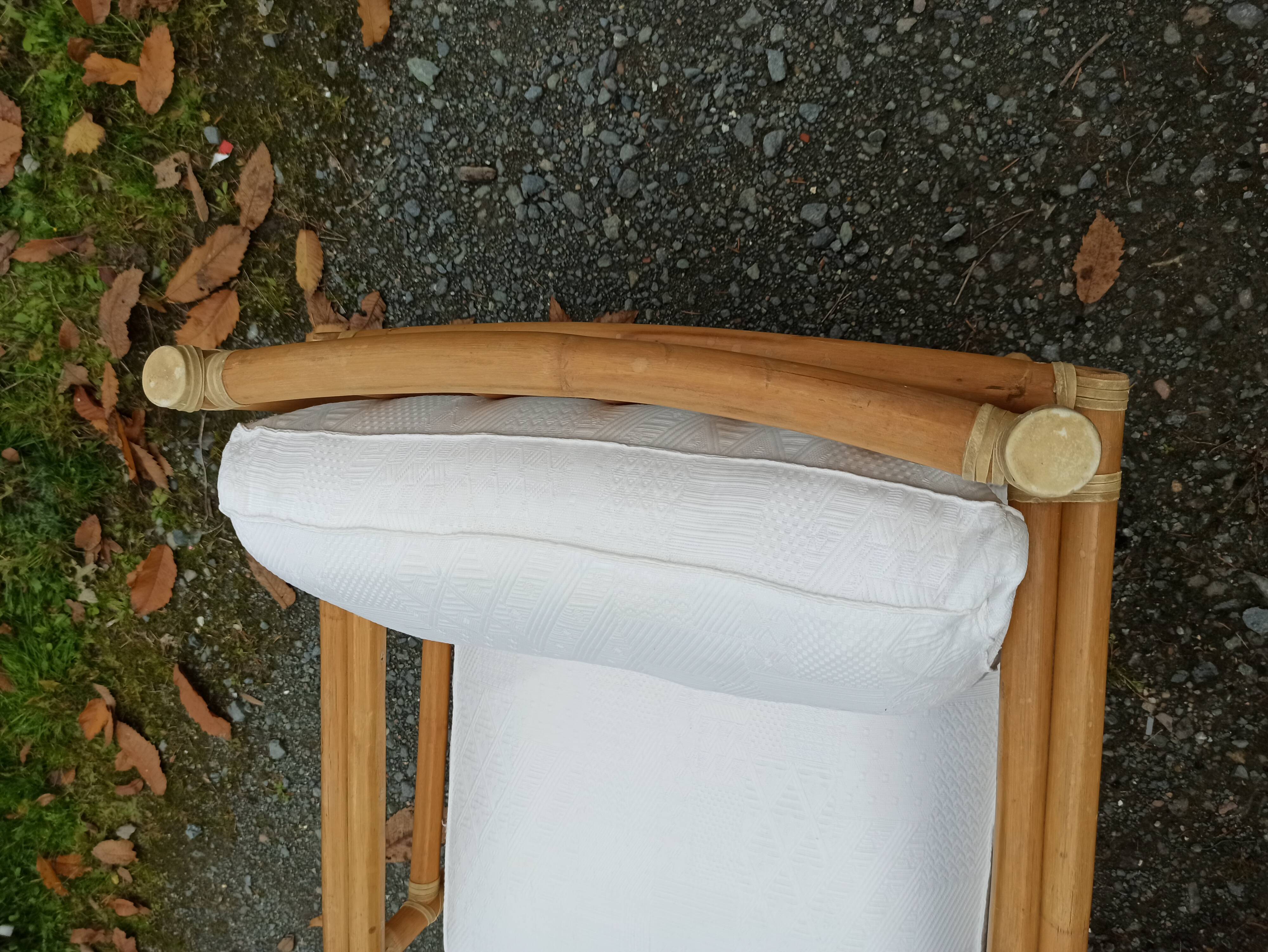 Pair of Lyda Levi armchairs for Mc Guire bamboo Italy Milan