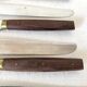 Vintage stainless steel and wood knives