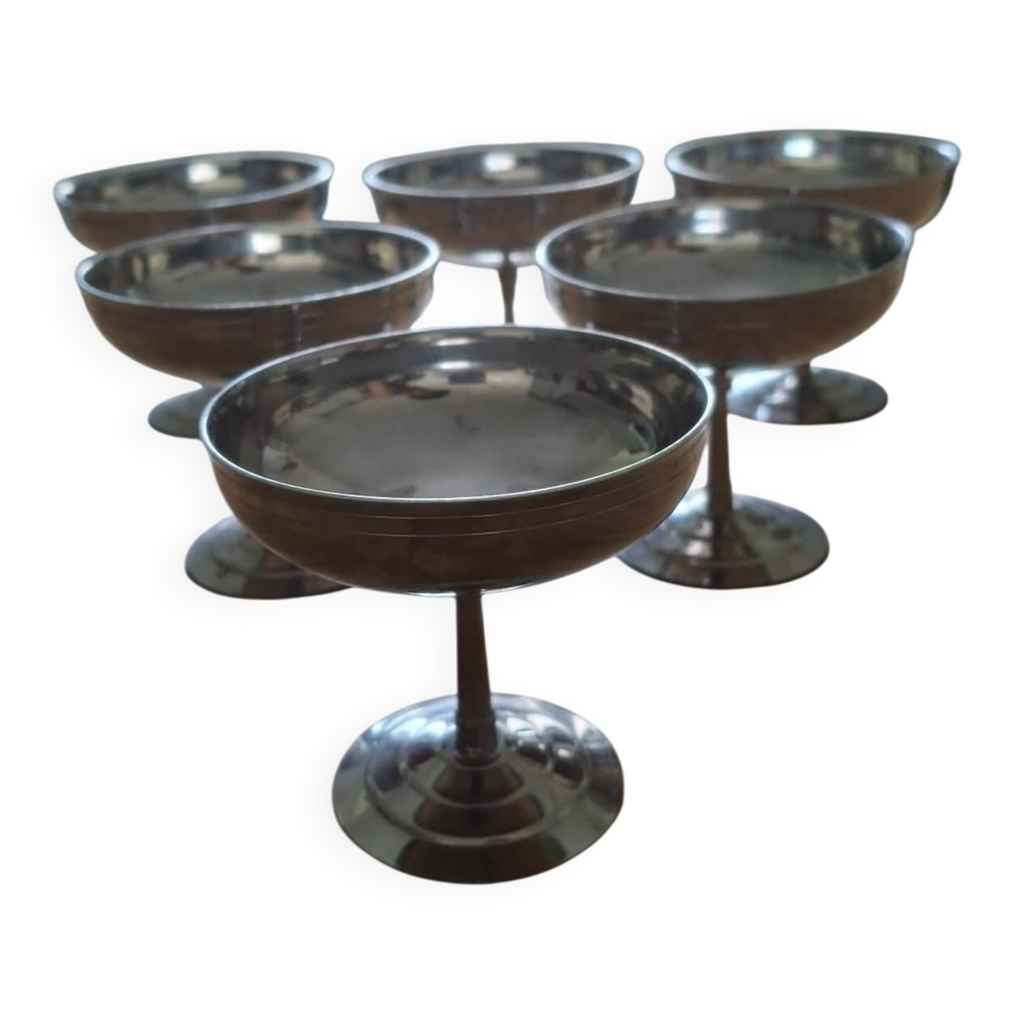 Stainless steel ice cream bowls 18/10 – Létang & Rémy, France Stainless steel ice cream bowls