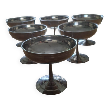 Stainless steel ice cream bowls 18/10 – Létang & Rémy, France Stainless steel ice cream bowls
