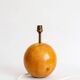 Ornamental lamp base made of elm wood, Italy 1960s.
