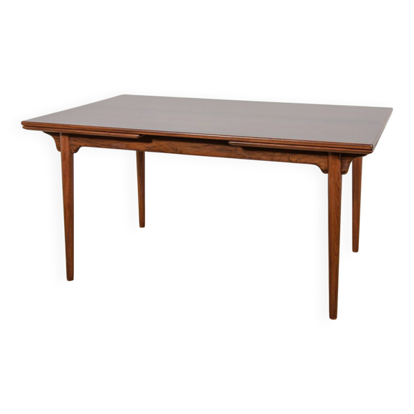 Table de Salle à Manger Mid-Century Moderne en Palissandre Modèle 54 par Gunni Omann pour Omann — Beyit
