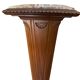 Antique wooden and marble column pedestal – Art Deco style