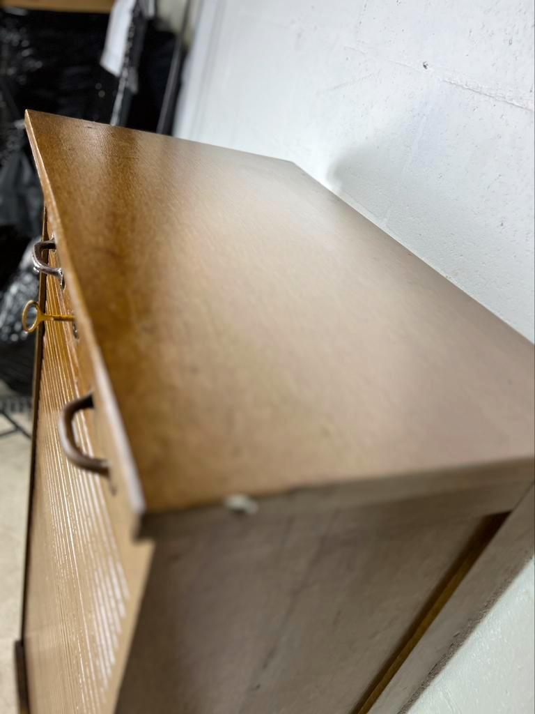 Vintage wooden filing cabinet / shutter cabinet / column cabinet