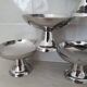 Dessert / ice cream bowls in stainless steel, Guy Degrenne style.
