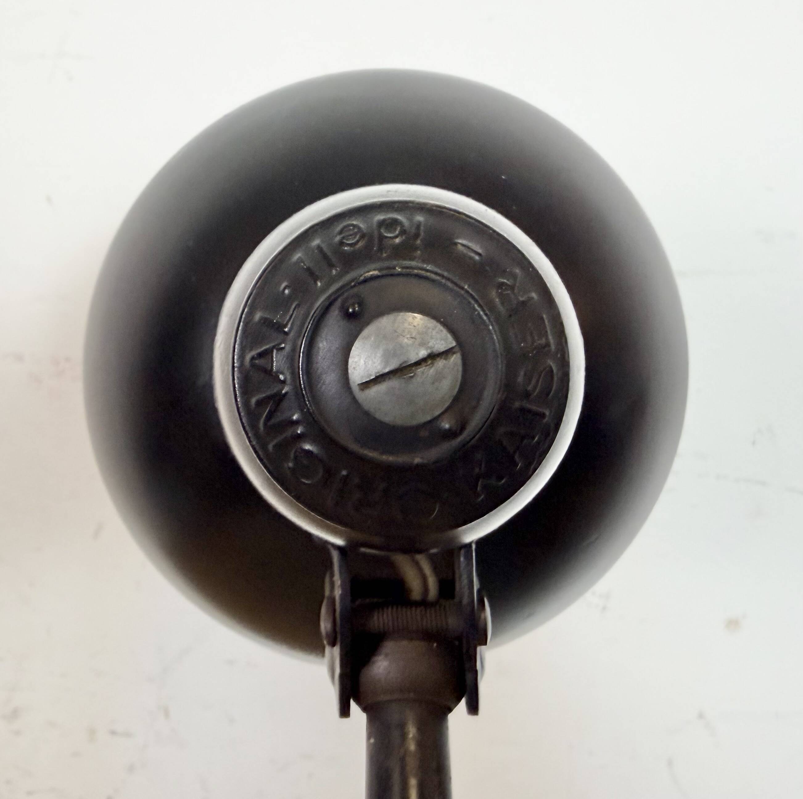 Vintage Black Table Lamp by Christian Dell for Kaiser Idell, 1930s