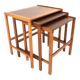 Scandinavian teak nesting tables Möbel-Ikea Sweden, 1960