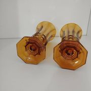 Pair of Art Deco vases, Val-Saint-Lambert crystal, 1930