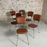 6 chaises skaï
