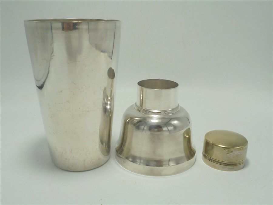 Silver metal shaker