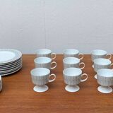 Vintage grey coffee service Secunda, made in Germany by Tapio Wirkkala for Rosenthal, set of 28.