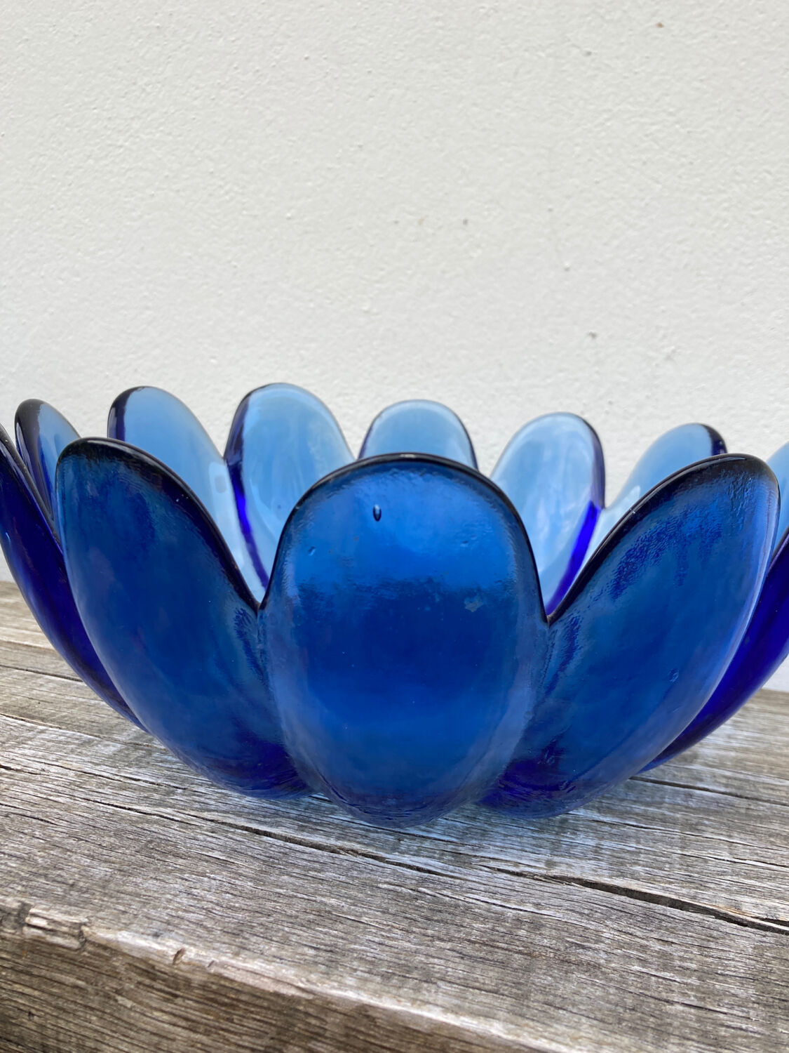 Vintage molded glass bowl