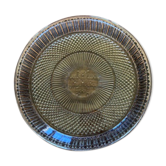 Vintage smoked glass dish