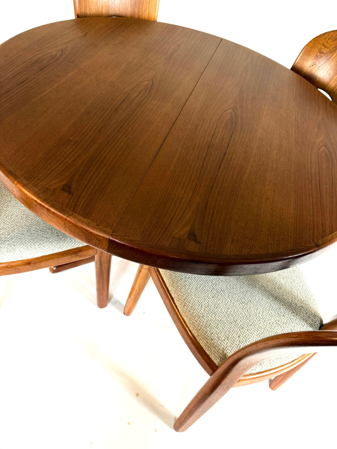 Table à manger extensible vintage, Bramin des années 60