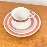 Trio, service de petit-déjeuner, New Look, Kahla Volkstedt, Allemagne années 1960.