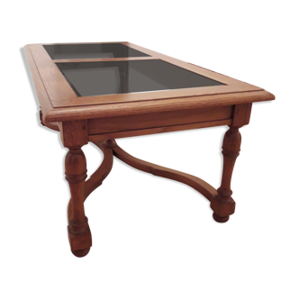 Solid oak lounge table