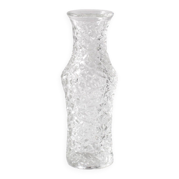 Mid-Century Pressed Glass Vase by Václav Hanuš: Czech Retro Decor