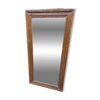 Burmese teak mirror