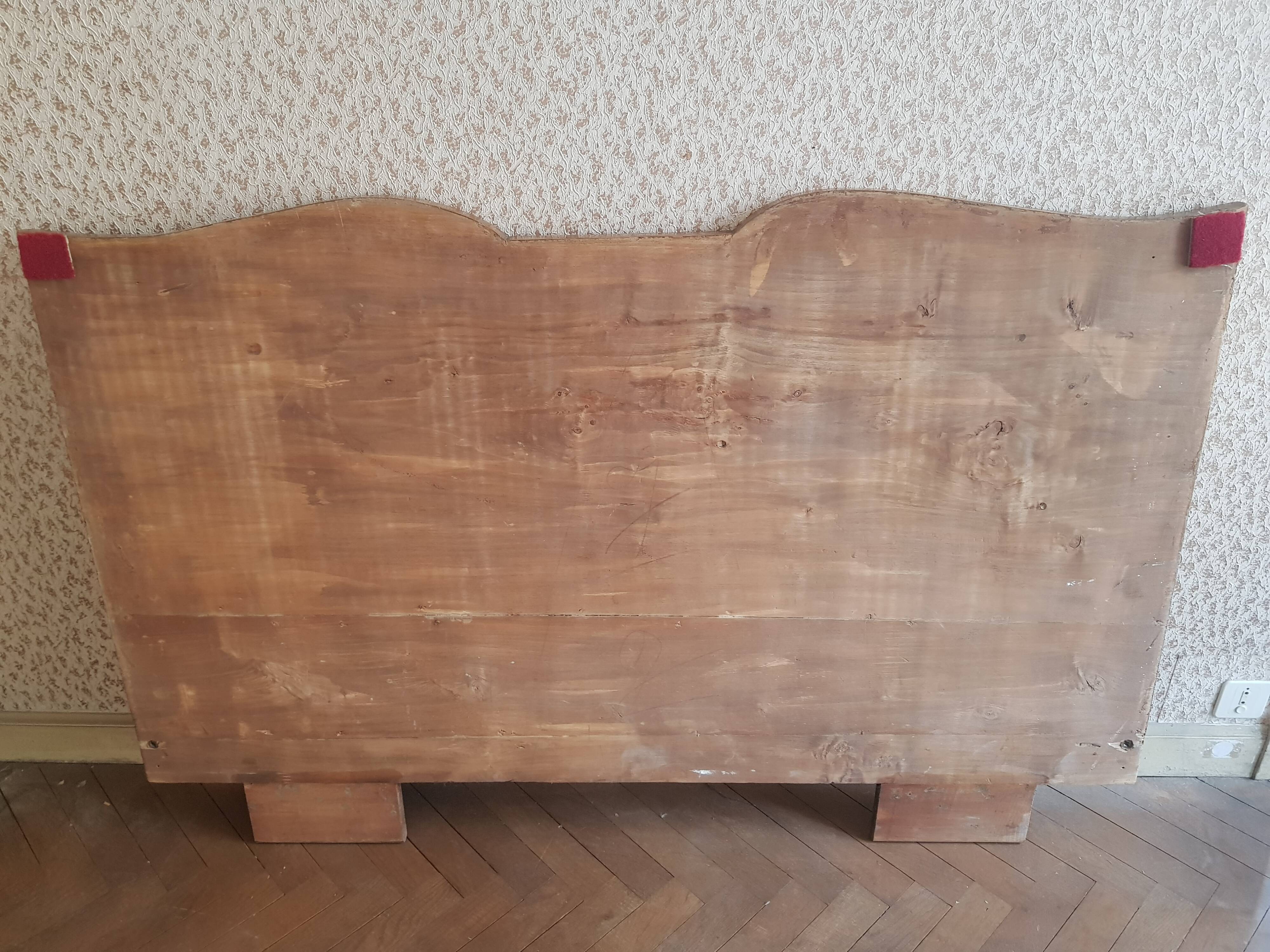 Bed frame with headboard whiskers