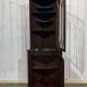 1950s English mahogany corner cabinet