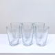 Lot de six verres en verre martelé