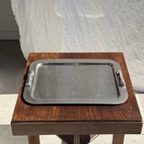 Silver tray with knot pattern handle L47.5