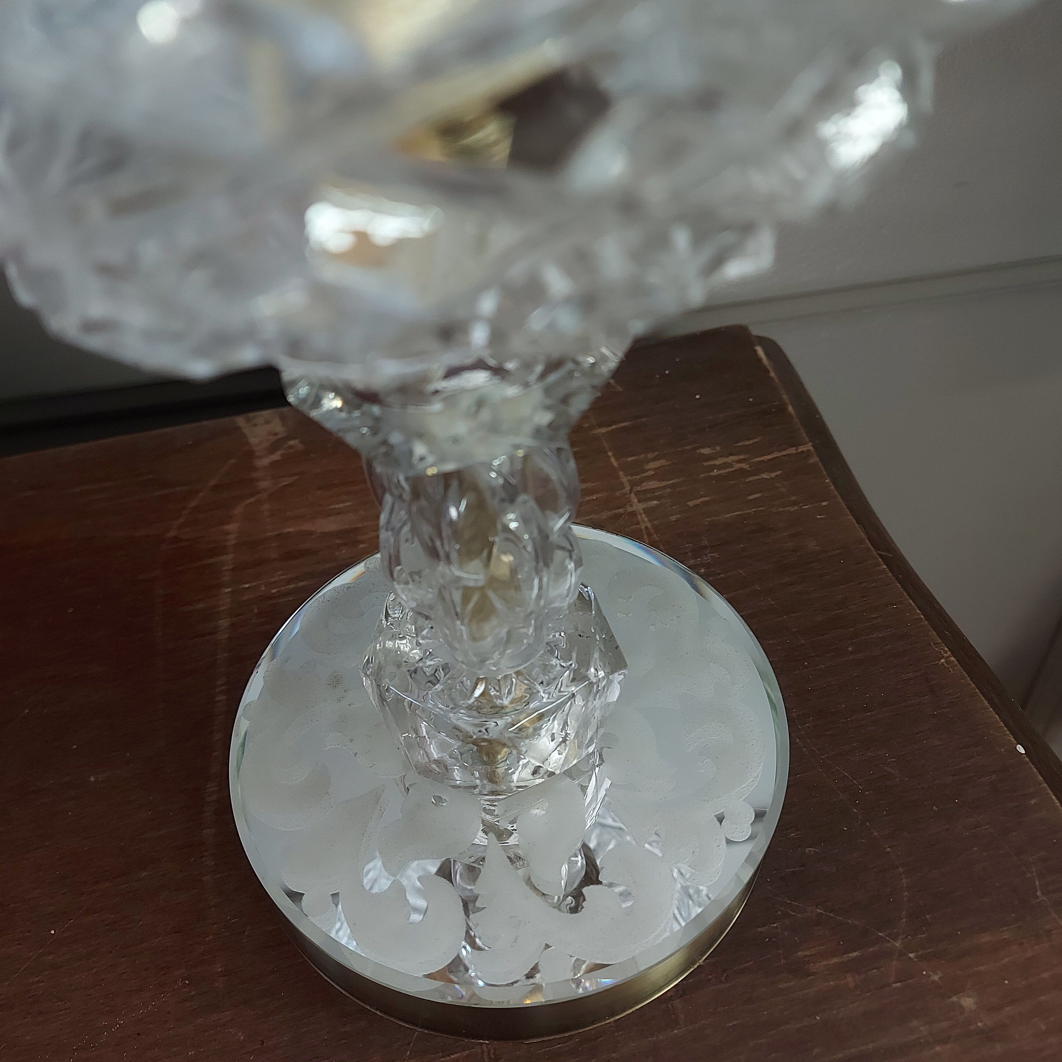 Transparent glass diamond lamp