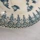 Flat plate iron earth Gien French earthenware eagle decoration - faience