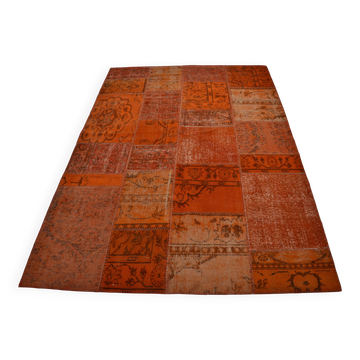 Tapis décoratif vintage orange sku 3038