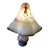 Large mushroom lamp in glass paste by Pascal GUYOT
