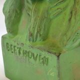 Terracotta bust of beethoven signed by henri onesto