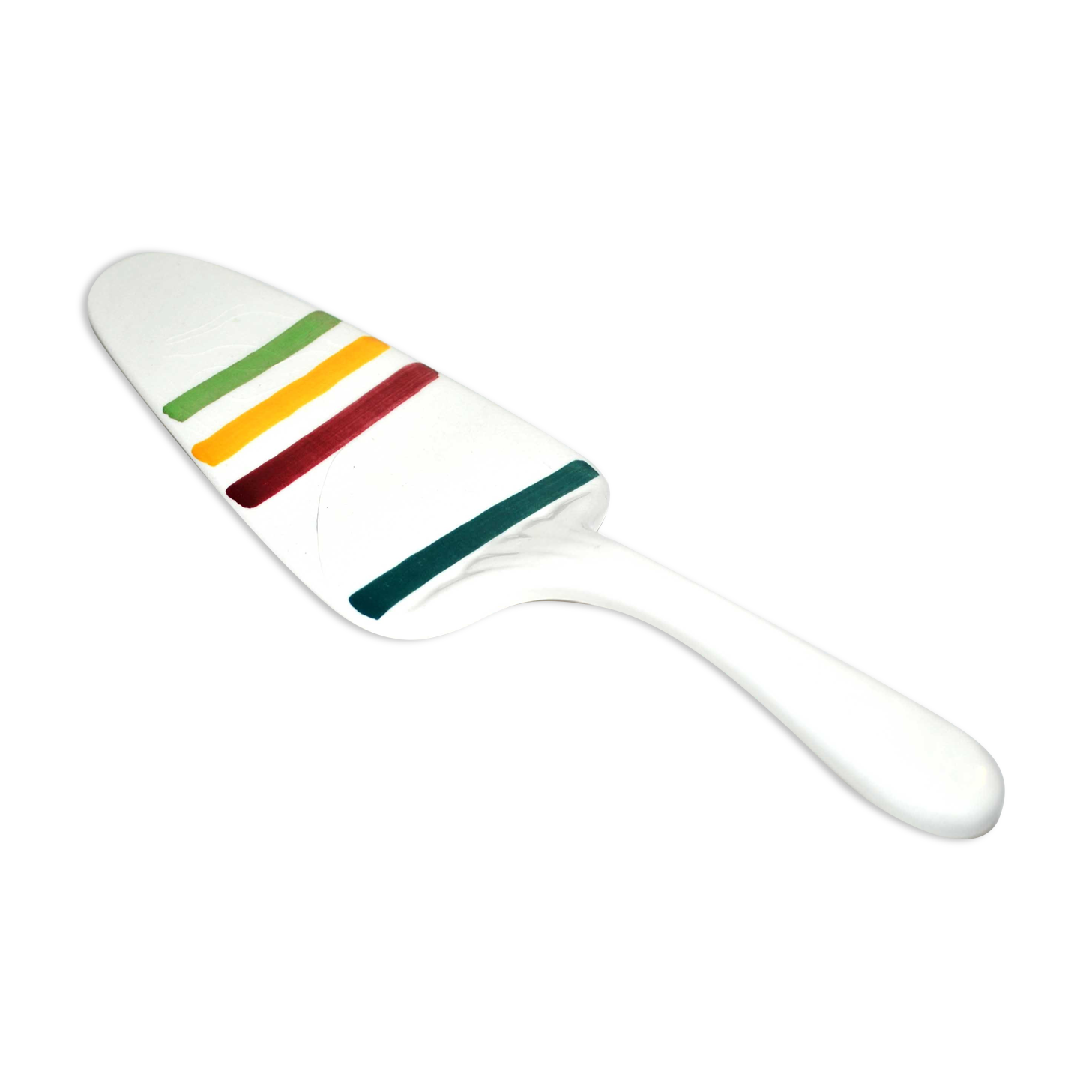 Colorful vintage ceramic pie shovel