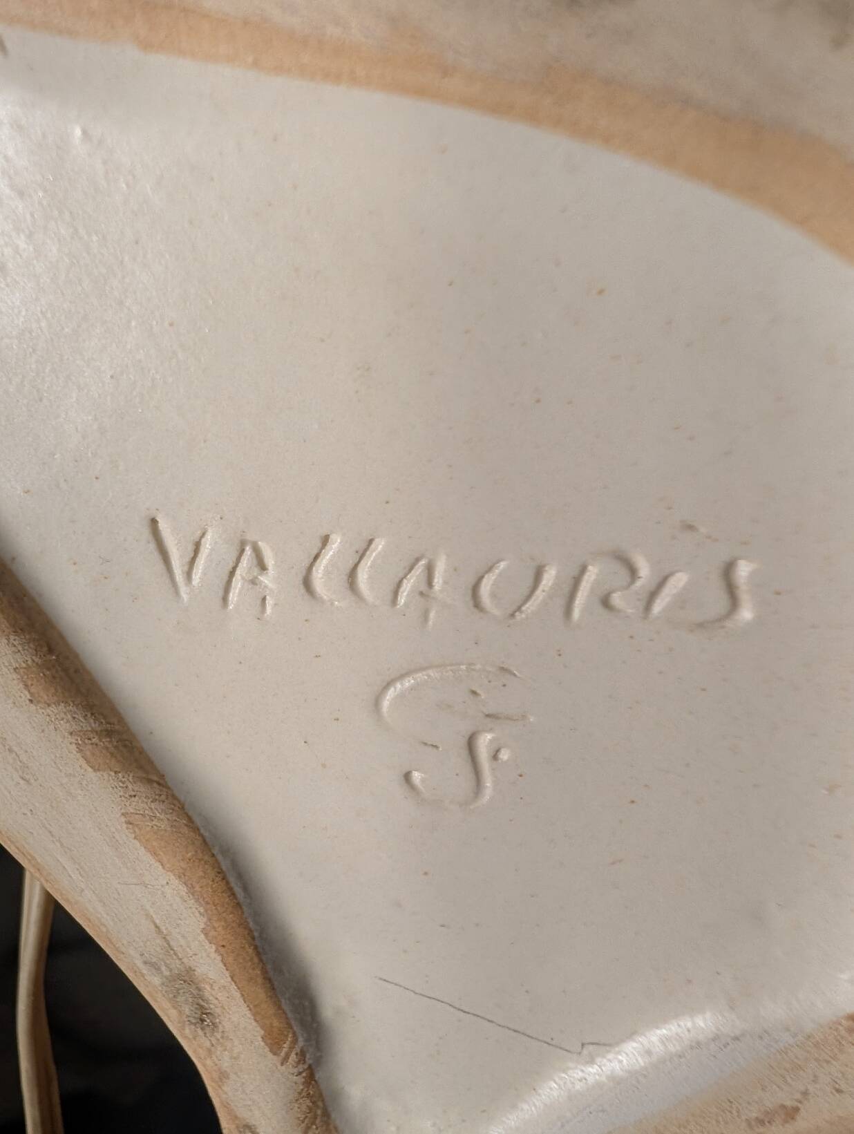 Faux-Wood Desk Lamp by Grand-Jean Jourdan for Vallauris, 1950s