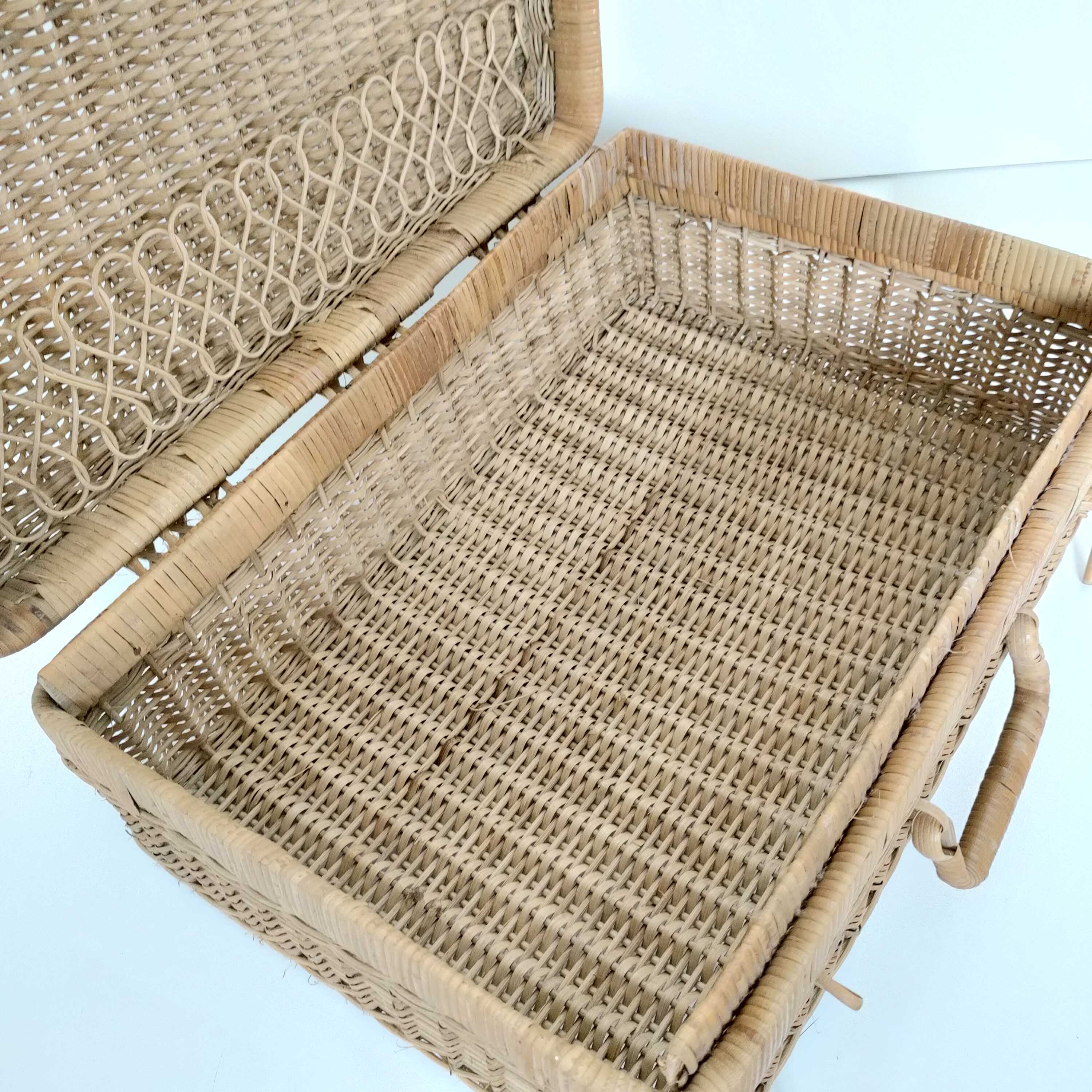 Rattan suitcase