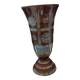 Bohemian crystal chiseled vase