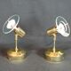 Late 20th Century Modern Full Brass Sconces and Flush Mount by Fase - 3 Piece Set