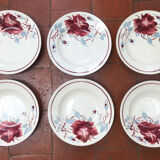 Ensemble de 6 assiettes Lunéville
