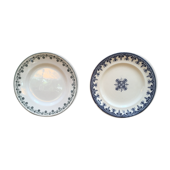 Set of 2 old plates