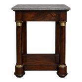 Console in mahogany and marble, Empire period.