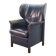 Wittmann Petrol Soft Leather Wing Chair Designed Model Aura  by Paolo Piva