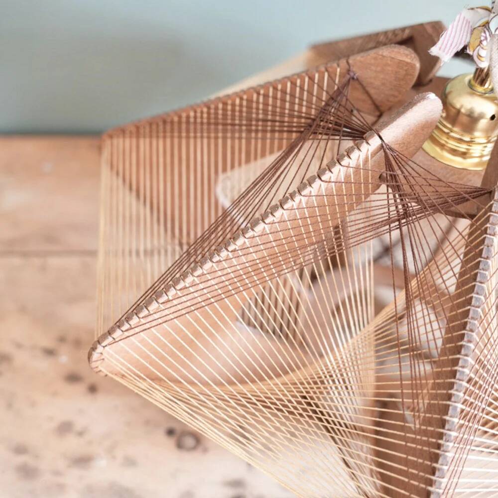 Suspension scandinave 70's fil et bois
