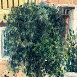 Oil on canvas the house