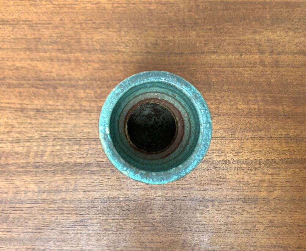 Brutalist pottery vase by Mobach, mid-century, 1960s.